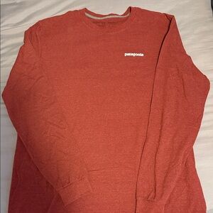 Patagonia Men's Brick Red Long Sleeve Tee